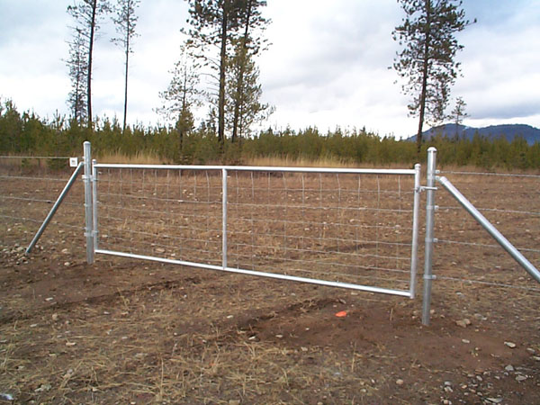 Barbed wire fence sale gate